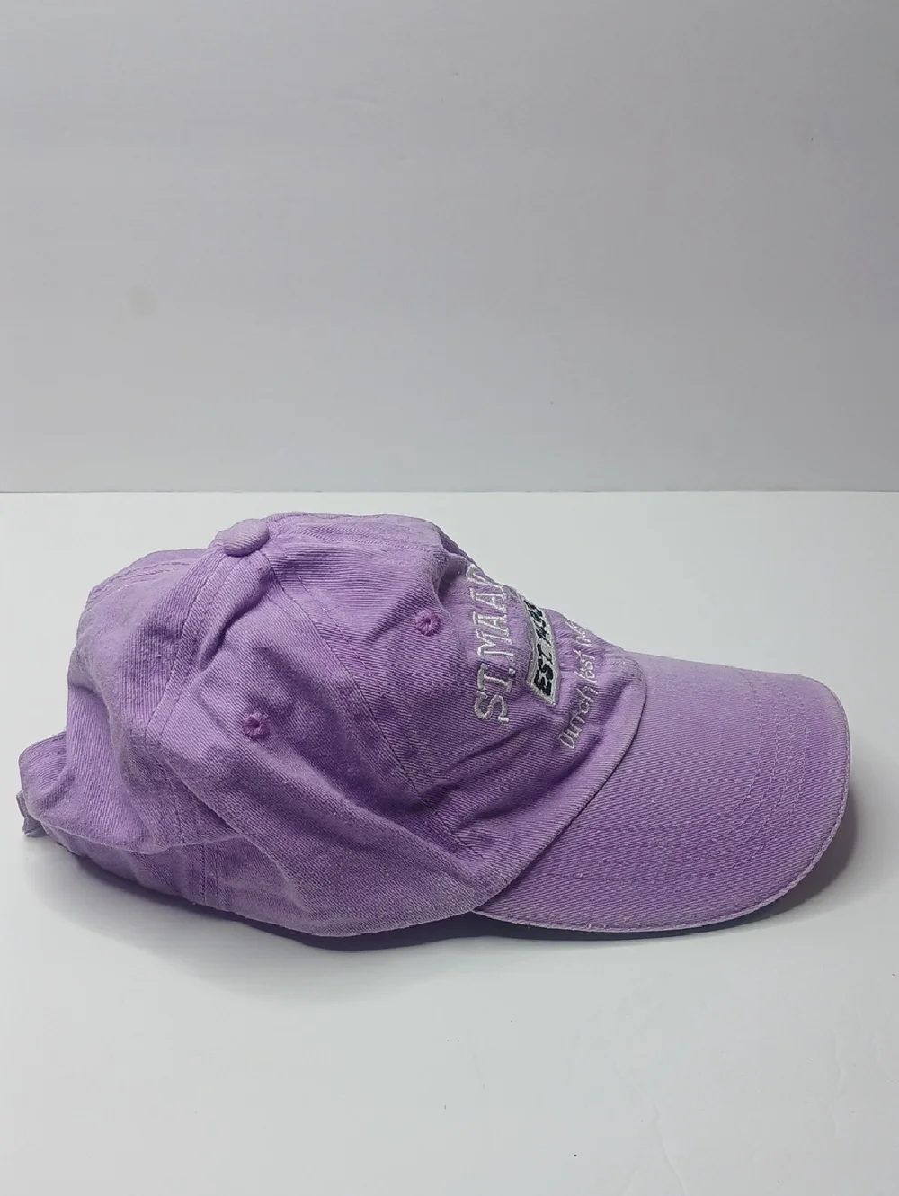St. Maarten Lavender Embroidered Baseball‎ Cap